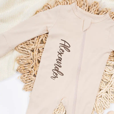 Personalized Embroidered Name Baby Pajamas