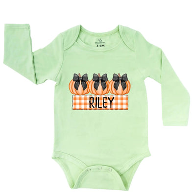 Personalized Halloween Baby Onesie with Name SwaddleAn