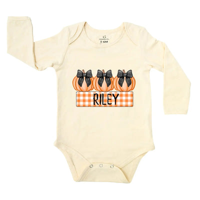 Personalized Halloween Baby Onesie with Name SwaddleAn