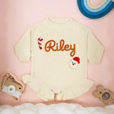 Personalized Santa Romper with Name - SwaddleAn