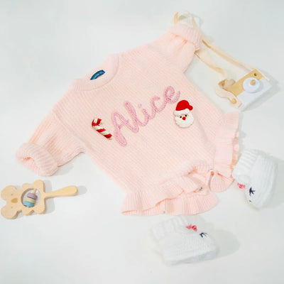 Personalized Santa Romper with Name - SwaddleAn
