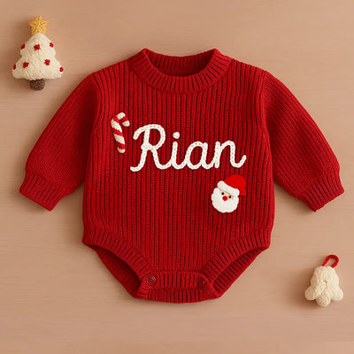 Personalized Santa Romper with Name - SwaddleAn
