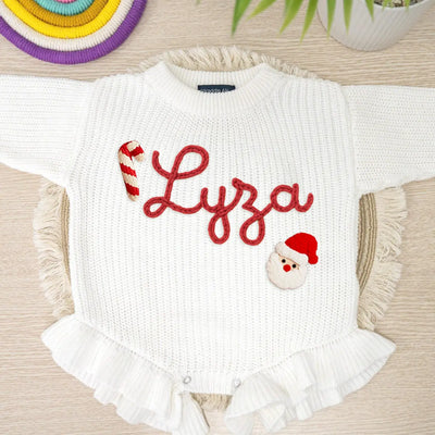 Personalized Santa Romper with Name - SwaddleAn