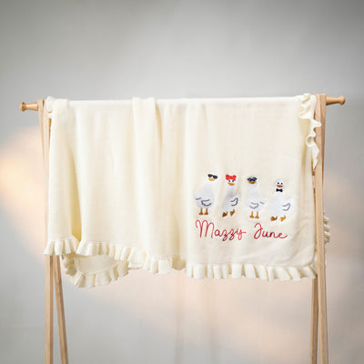 Personalized Silly Goose Baby Blanket 2