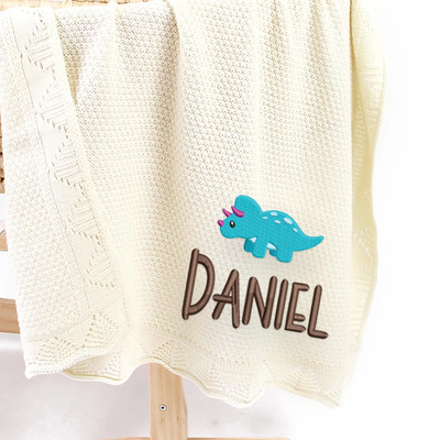 Triceratops Baby Blanket