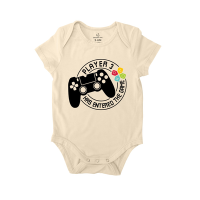 'Player 3 Has Joined the Game' Baby Onesie, Computer Gamer Bodysuit