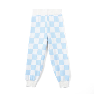 Checker Knit Jogger Pants for Boys