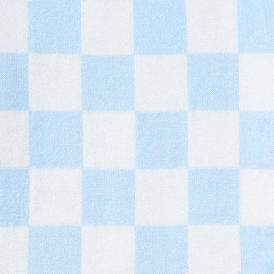 Blue Checker Knit Jogger Pants