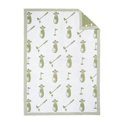 Golf Jacquard Knit Baby Blanket