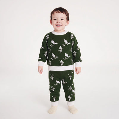 Mallard Duck Knit Long Sleeve Crewneck Sweater