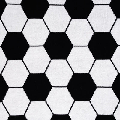 Soccer Jacquard Knit Baby Blanket