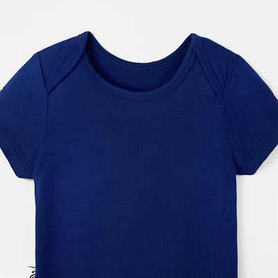 Bamboo Baby Bodysuit in Blue Depths
