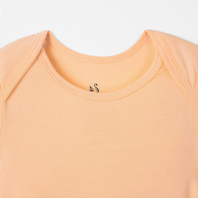 Bamboo Baby Bodysuit in Peach Fuzz
