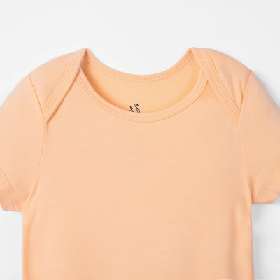Bamboo Baby Bodysuit in Peach Fuzz