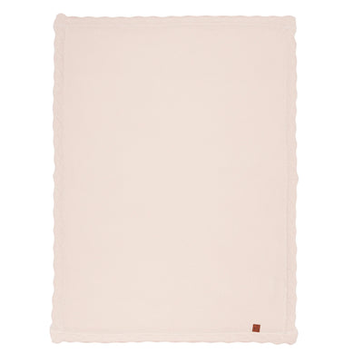 Heirloom Lace Knit Baby Blanket in Beige