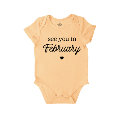 'See You in February' Bodysuit | Announce Your New Little Valentine