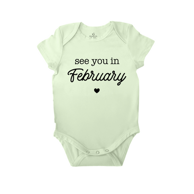 'See You in February' Bodysuit | Announce Your New Little Valentine