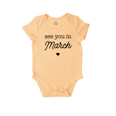 'See You in March' Bodysuit | Announce Your Little Lucky Charm