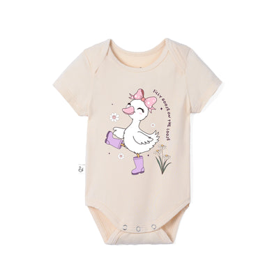 Silly Goose On The Loose Bamboo Baby Bodysuit