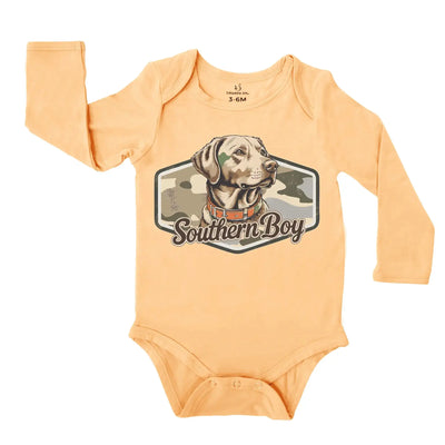 Southern Boy Bubble Hunting Baby Onesie SwaddleAn