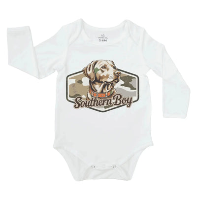 Southern Boy Bubble Hunting Baby Onesie SwaddleAn