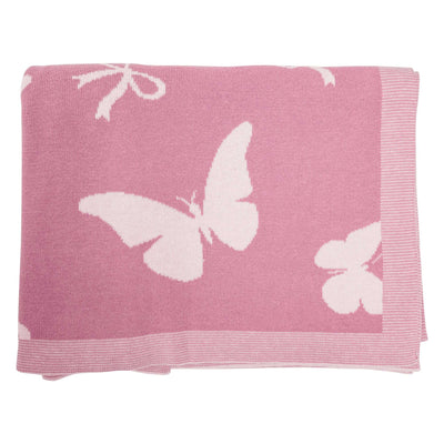 Butterfly Jacquard Baby Blanket SwaddleAn