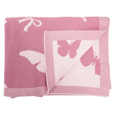 Butterfly Jacquard Baby Blanket SwaddleAn