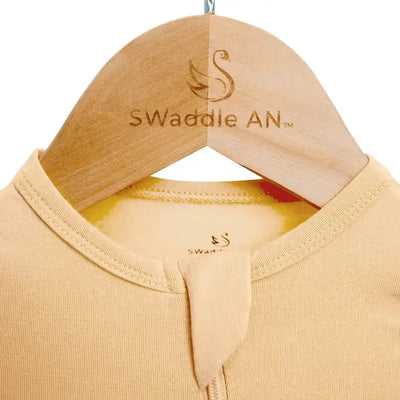 Convertible Footie Pajamas - Peach Fuzz SwaddleAn