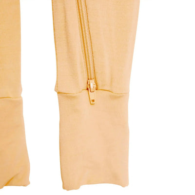 Convertible Footie Pajamas - Peach Fuzz SwaddleAn