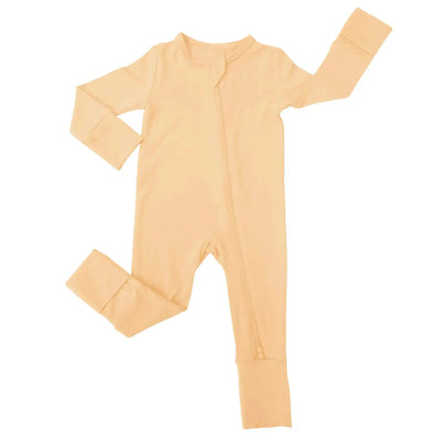 Convertible Footie Pajamas - Peach Fuzz SwaddleAn