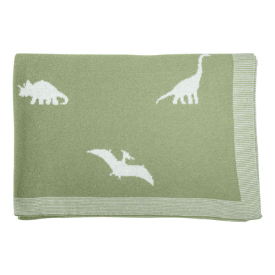 Dinosaur Jacquard Baby Blanket