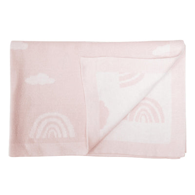 Rainbow Jacquard Baby Blanket