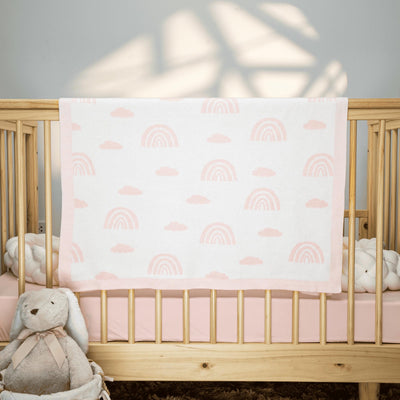 Rainbow Jacquard Baby Blanket