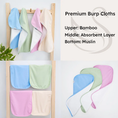 Burp Cloths - Pink Tint SwaddleAn