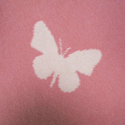 Butterfly Jacquard Baby Blanket SwaddleAn