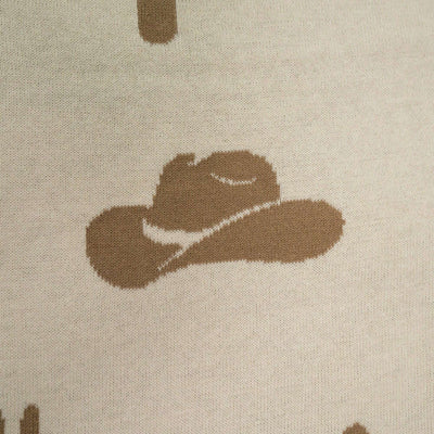 Cactus Jacquard Baby Blanket SwaddleAn