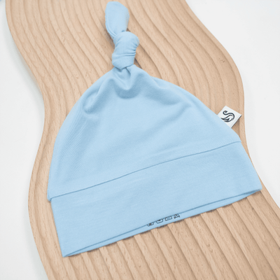 Baby Knotted Cap - Blue Bell