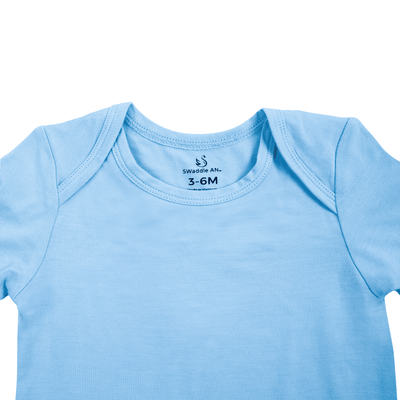 Long Sleeve Baby Bodysuit - Blue Bell SwaddleAn
