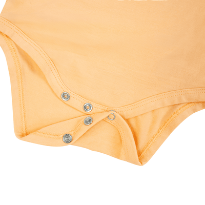 Long Sleeve Baby Bodysuit - Peach Fuzz SwaddleAn