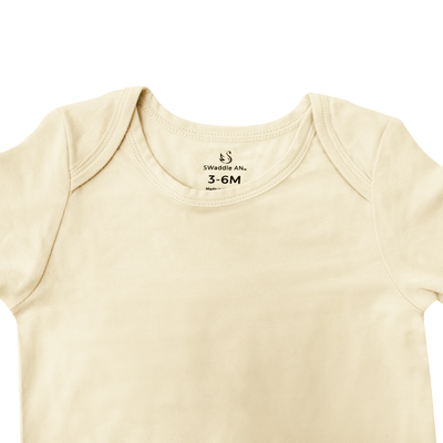 Long Sleeve Baby Bodysuit - Sand SwaddleAn