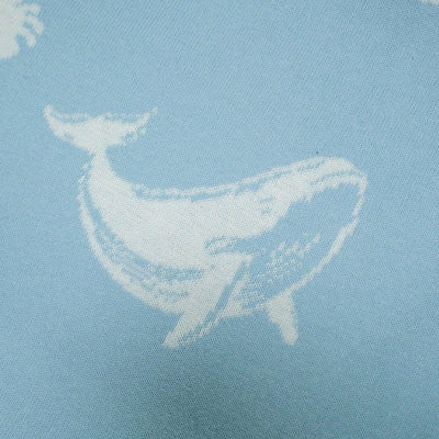 Whale Jacquard Baby Blanket SwaddleAn