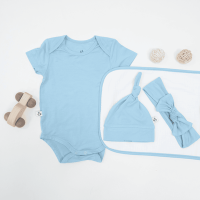 Baby Knotted Cap - Blue Bell SwaddleAn