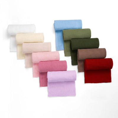 Classic Knit Cotton Baby Blanket in Beige