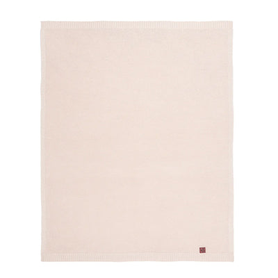 Classic Knit Cotton Baby Blanket in Beige