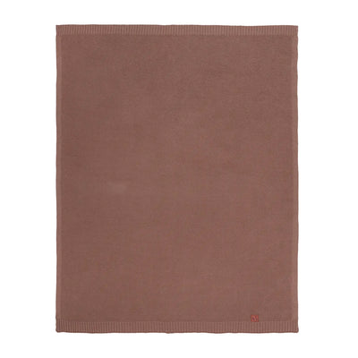 Classic Knit Cotton Baby Blanket in Mocha