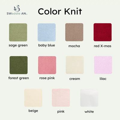 Personalized Wildflower Knit Baby Blanket - SwaddleAn