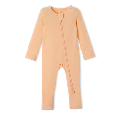 Convertible Footie Pajamas - Peach Fuzz - SwaddleAn
