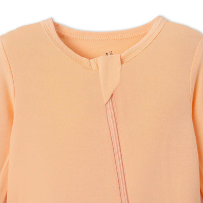 Convertible Footie Pajamas - Peach Fuzz - SwaddleAn