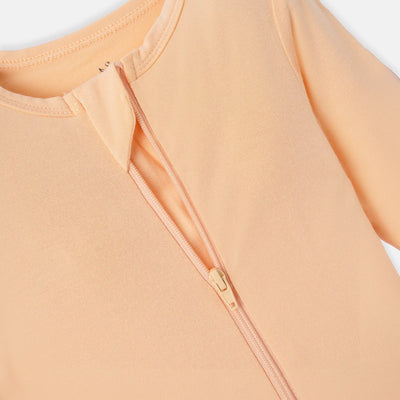 Convertible Footie Pajamas - Peach Fuzz - SwaddleAn