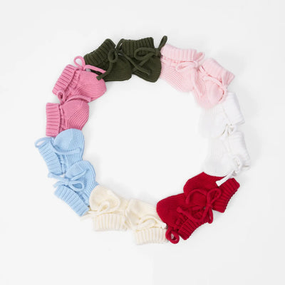 Knitted Booties in Baby Blue